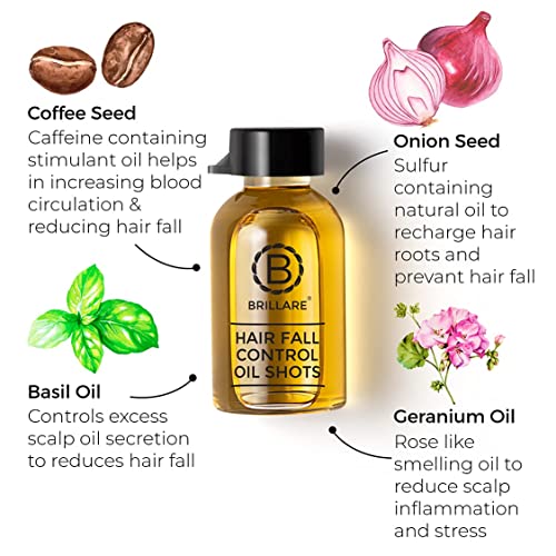 Brillare 40% Onion Oil shots for Hair Fall Reduction with 0.5% Bakuchiol & 45% Coconut Oil for 100% scalp hydration | Visible Hair Fall Reduction in Just 15 Days - Image 3