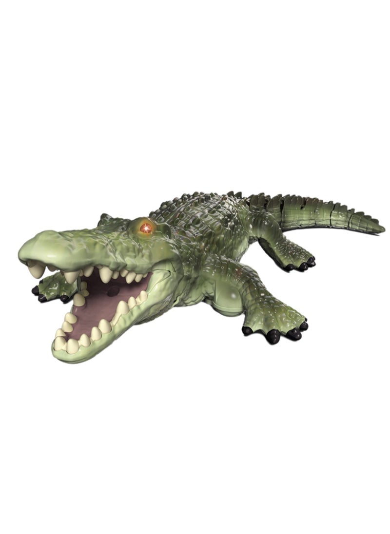 Green Mini Remote Control Crocodile, Simulation Electric Underwater Animal Toy Model Suitable For Swimming Children'S Pool Bathtub  - Image 1