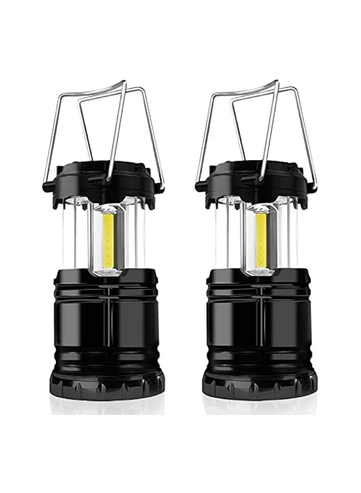 erorex LED Outdoor Camping Light, 2 Packs Mini Portable Tent Emergency Lamp, Stretchable Hanging Tent Lights with Foldable Hook, Survival Kit and Gear for Emergency, Hiking, Camping Essentials - Image 1
