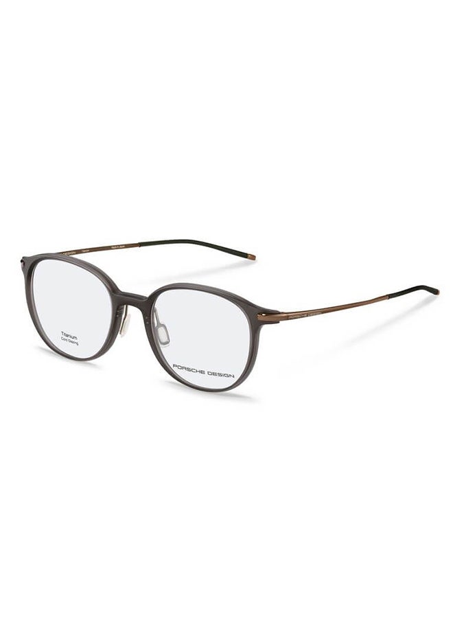 Porsche Design Unisex Round Eyeglass Frame - P8734 D 51 - Lens Size: 51 Mm 