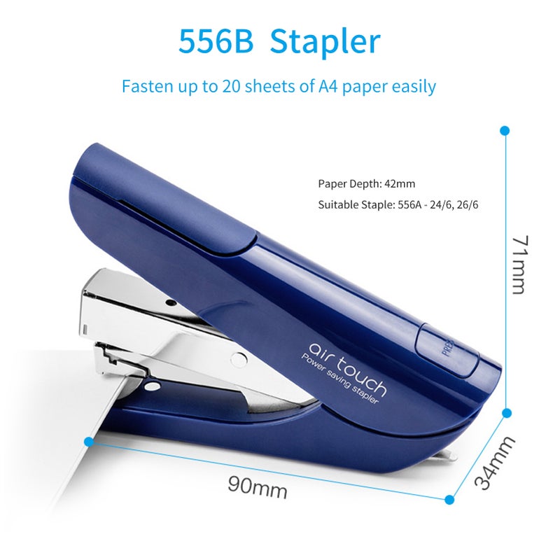 KW-triO Desktop Stapler 20-40 Sheet Capacity for Paper Binding Reduced Effort Suitable for 24/6 26/6 14/8 Staples for Shop School Office Home Supplies - Image 3