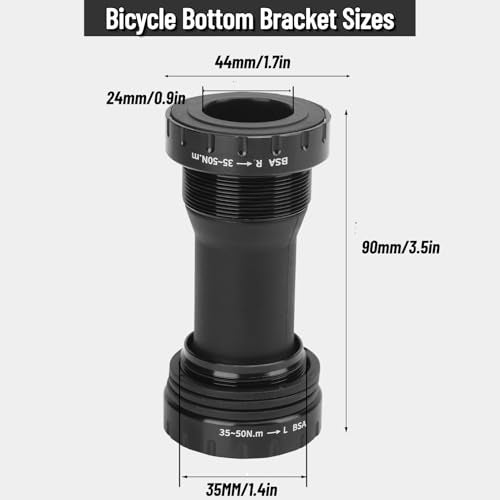 VGEBY 73mm Shimano Bottom Bracket, BSA30 Threaded 68/73mm Bicycle Road Accessory - Image 3