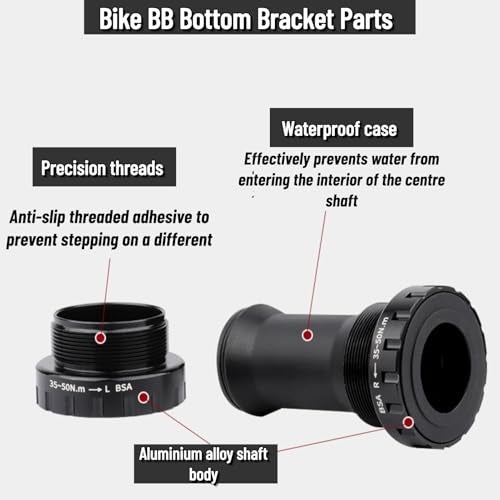 VGEBY 73mm Shimano Bottom Bracket, BSA30 Threaded 68/73mm Bicycle Road Accessory - Image 5