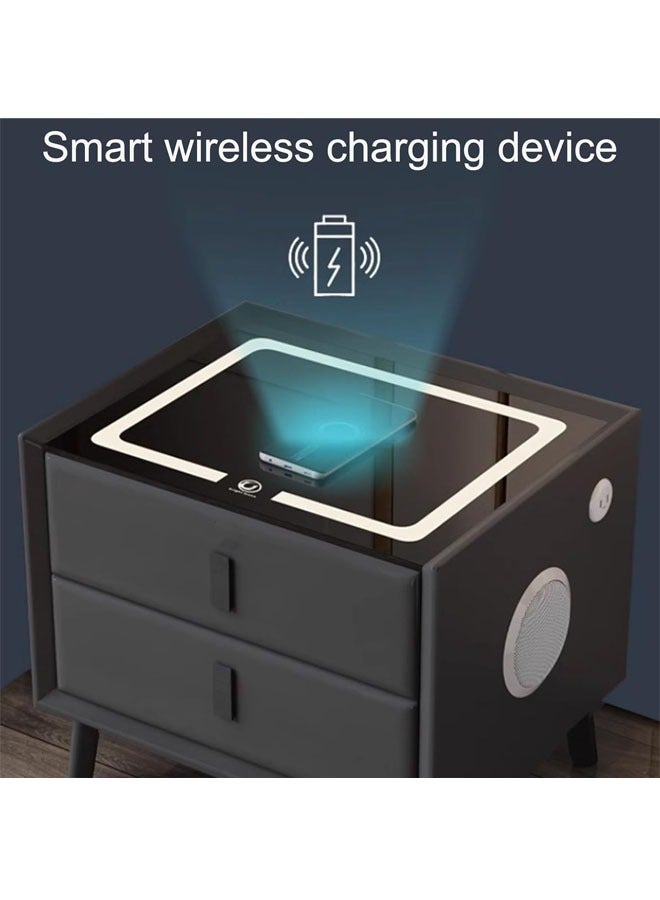 NKX Smart bedside table rechargeable and multifunctional wireless Charging and BT speaker for bedroom - Image 3