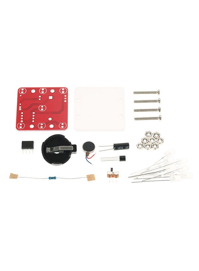 NIBEMINENT DIY Swing Shaking LED Dice With Small Vibration Motor Kit Green  - Image 3