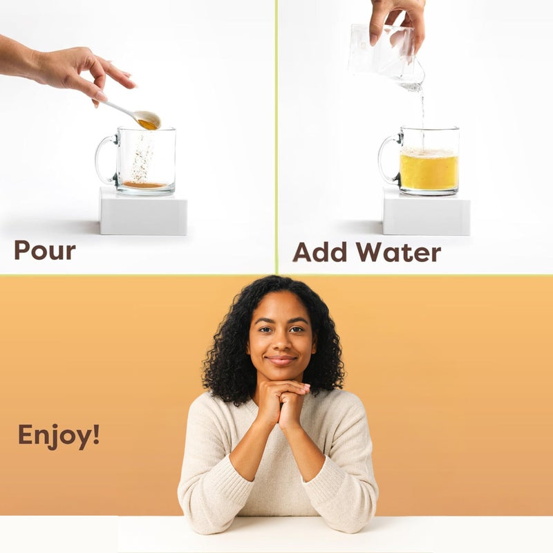 Waka Instant Green Tea Mix, Raspberry Flavored - 100% Tea Leaves, No Additives, Unsweetened Sample/Travel Size Tea Powder - Easy Quick Hot and Iced Teas, Up to 20 Cups or 5 Quarts (.45oz) - Image 5