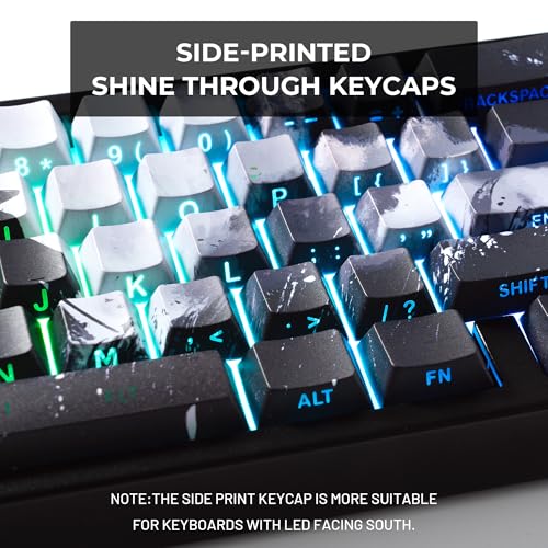 GMKWTL XVX Swordsman Double Shot PBT Keycaps, Side Printed Shine Through Keycap Set, Cherry Profile Dye Sublimation Keyboard Keycaps Suitable for Cherry Gateron MX Switches Mechanical Keyboard - Image 2