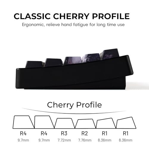 GMKWTL XVX Swordsman Double Shot PBT Keycaps, Side Printed Shine Through Keycap Set, Cherry Profile Dye Sublimation Keyboard Keycaps Suitable for Cherry Gateron MX Switches Mechanical Keyboard - Image 4