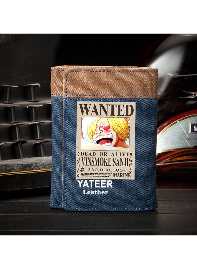 KUYING New ONE PIECE Canvas Vertical Wallet