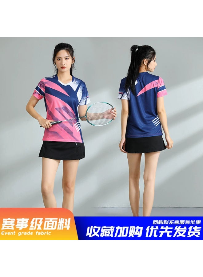 New Adult Badminton Uniforms, Sports Suits, Men's And Women's Volleyball Training Uniforms, Badminton Jerseys, Printed Quick-drying