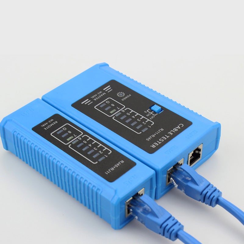أداة اختبار كابلات الشبكة متعددة الوظائف RJ45 لاختبار خطوط الإيثرنت وشبكات LAN والهواتف لكابلات RJ45 وRJ11 وCat5 وCat5e وCat6 وCat7 - Image 1