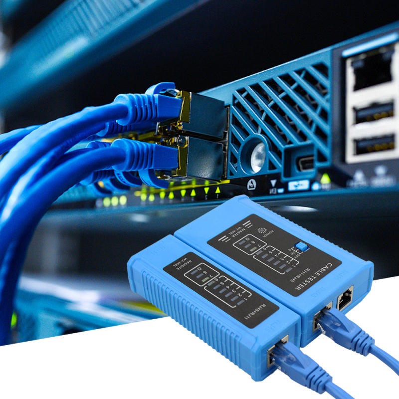 أداة اختبار كابلات الشبكة متعددة الوظائف RJ45 لاختبار خطوط الإيثرنت وشبكات LAN والهواتف لكابلات RJ45 وRJ11 وCat5 وCat5e وCat6 وCat7 - Image 5