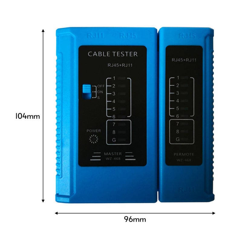 أداة اختبار كابلات الشبكة متعددة الوظائف RJ45 لاختبار خطوط الإيثرنت وشبكات LAN والهواتف لكابلات RJ45 وRJ11 وCat5 وCat5e وCat6 وCat7 - Image 4