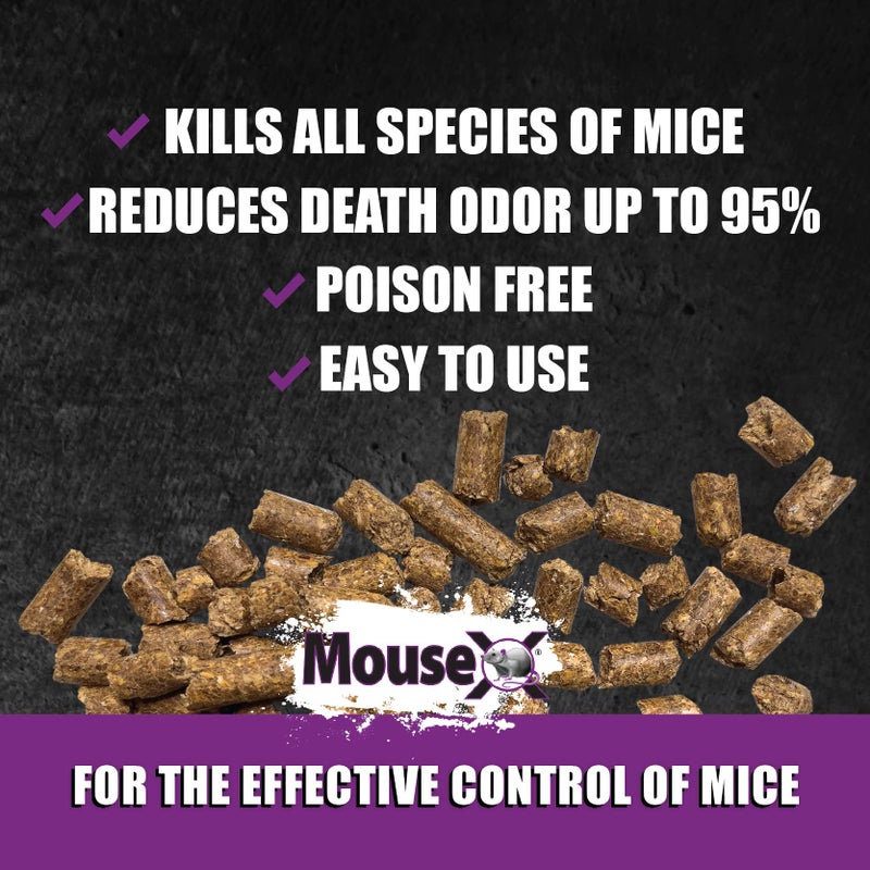 MouseX 1lb Bag, All-Natural Poison Free, Effective Against All Species of Rats and Mice - EcoClear Products - Image 4