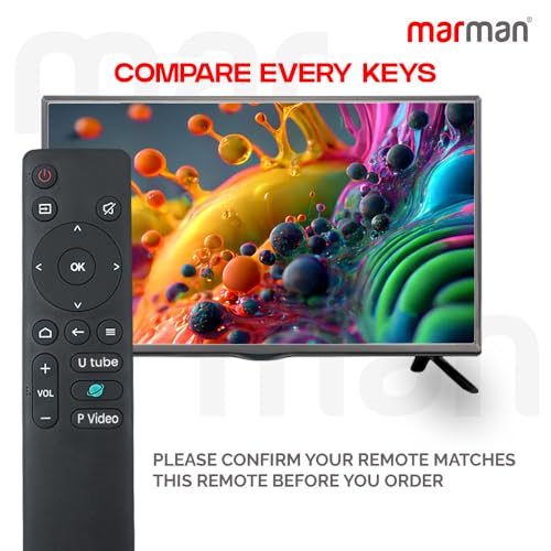 marman® Compatible with Thomson Tv Remote Control Original Model 24Alpha001 32Alpha007BL 40Alpha009BL Suitable for 4K FHD UHD LED Television Make Sure Existing Controller Replicate as Similar Model - Image 4