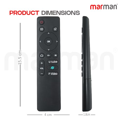 marman® Compatible with Thomson Tv Remote Control Original Model 24Alpha001 32Alpha007BL 40Alpha009BL Suitable for 4K FHD UHD LED Television Make Sure Existing Controller Replicate as Similar Model - Image 5