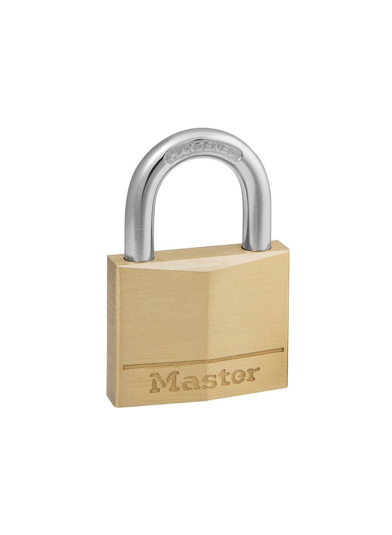 Master Lock Wide Solid Brass Body Padlock 40Mm 140Eurd Gold