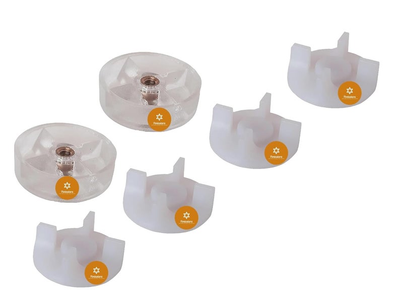 PENTASTARACoupler Gear Suitable for MAGIC BULLETWONDERCHEFPRESTIGE Blenders 2 Units Motor Coupler 4 Units Jar CouplerMaterialPlastic - Image 1
