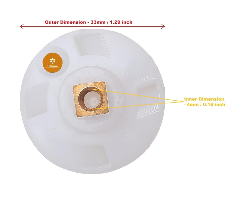 PENTASTARACoupler Gear Suitable for MAGIC BULLETWONDERCHEFPRESTIGE Blenders 2 Units Motor Coupler 4 Units Jar CouplerMaterialPlastic - Image 5