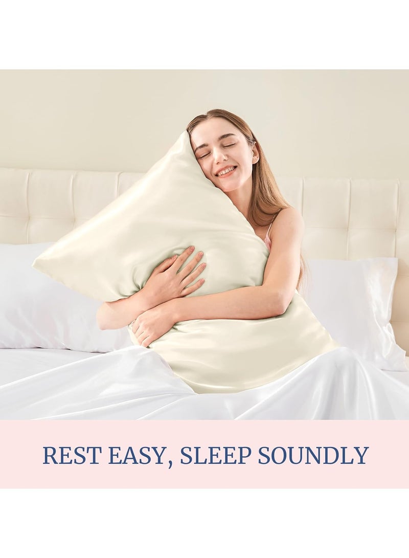 عام 4 أزواج الساتان المخدة للشعر والجلد مماثلة لأكياس وسادة الحرير - Image 4