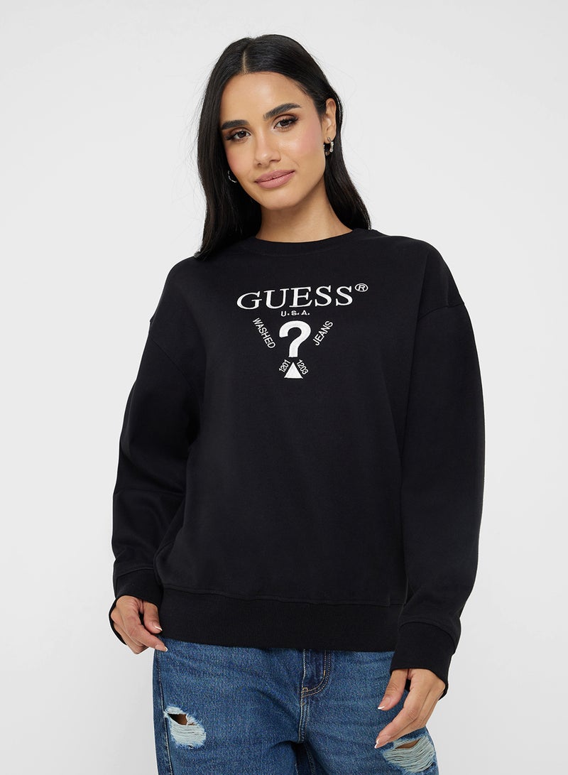 GUESS Roberta Crew Neck Sweatshirt - Image 1