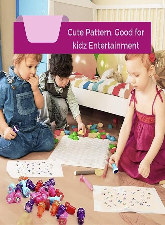 Sellon1 20 Pcs Emoji Stamps for Kids - Self -Ink Stamps for Favor, Carnival Prizes, School Stampers, Goodie Bag, Halloween, Best Return Gifts(Smile Design 1) - Image 4