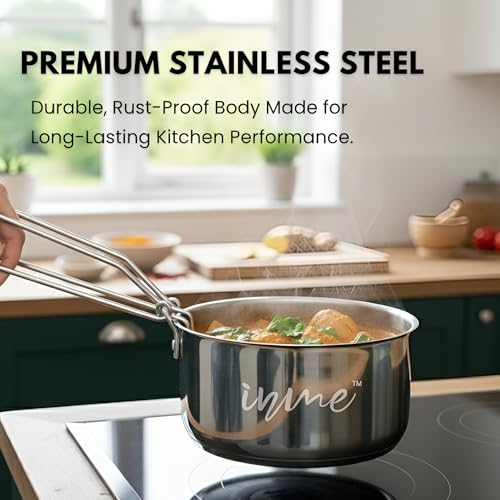 Inme Pakkad Pakad for Kitchen, Sansi, Idukki, Hot Pot Utensil Holder, Vessel Holder, Patkara with Grip, Tongs, Chimta, Pincers, Sandasi, Sarashi - Stainless Steel Build (Set of 2 - Small & Large) - Image 2