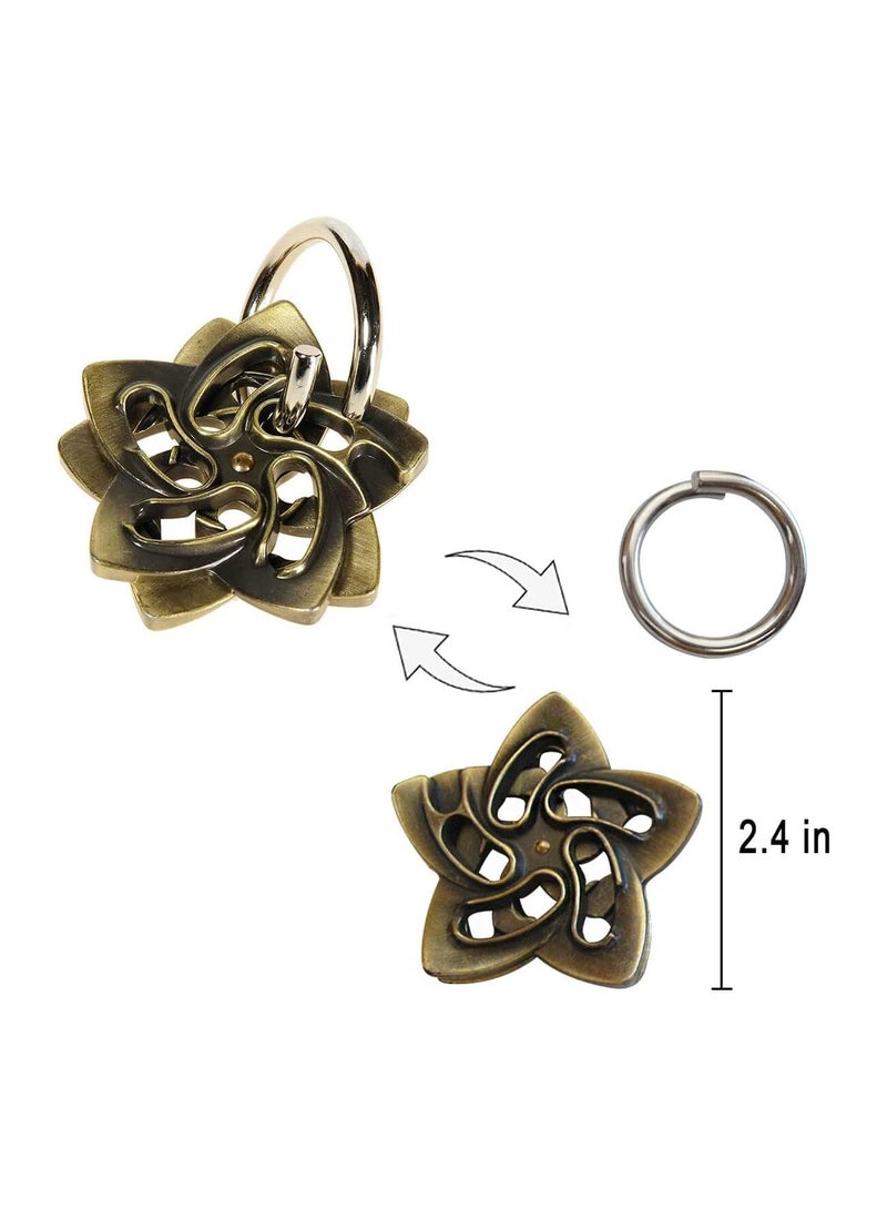 GROWSTEADY ألغاز تحفيز الدماغ 3 قطع من ألعاب ألغاز معدنية مصبوبة ألعاب ألغاز ثلاثية الأبعاد صعبة للغاية للكبار - Image 4