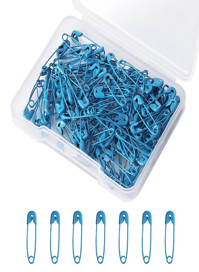AIEX 120pcs Safety Pins, 19mm Mini Safety Pins for Clothes Metal Safety Pin for Clothing Sewing Handicrafts Jewelry Making (Dark Blue) - Image 1