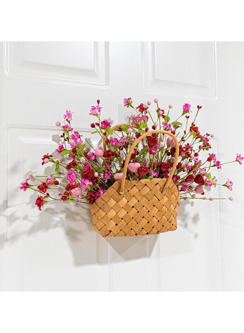 Mmmon Valentines Day Decorations 9 Pack,ValentinegDay Flowers Artificial Valentines Day Picks withRed and Pink Heart for Valentine's DayAnniversary Wedding Ornaments - Image 3