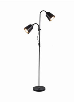 شاربدو مصباح أرضي حديث بسيط ، 7 واط 7 واط LED 3 ألوان قابل للتعديل ، مناسب لغرفة النوم غرفة المعيشة مكتب أسود 165x22 سم  - Image 2