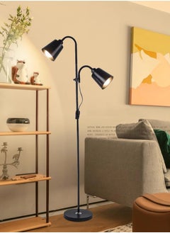 شاربدو مصباح أرضي حديث بسيط ، 7 واط 7 واط LED 3 ألوان قابل للتعديل ، مناسب لغرفة النوم غرفة المعيشة مكتب أسود 165x22 سم  - Image 3