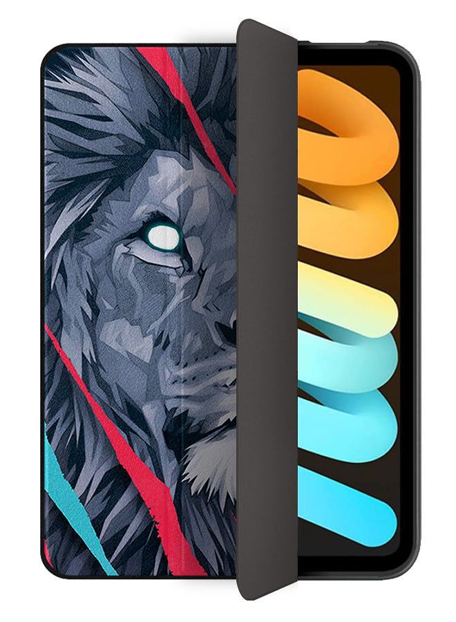Covernex Protective Flip Cover For Apple iPad mini 6th generation Lion Drwaing  - Image 2