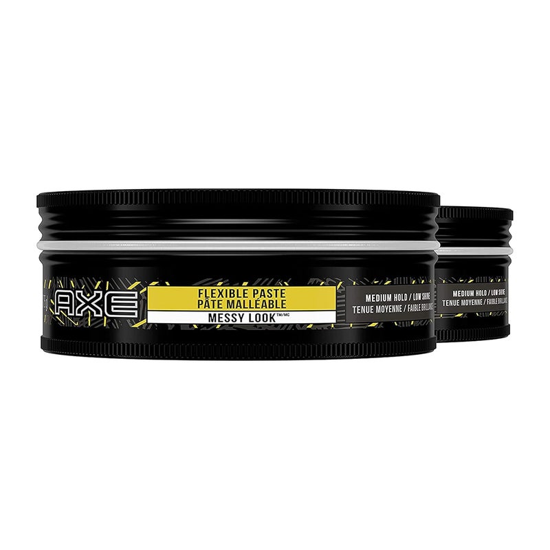 AXE Styling Flexible Hair Paste Urban Messy Look 2 Count for An Instant Texture Boost Hair Styling Made Easy 264 oz