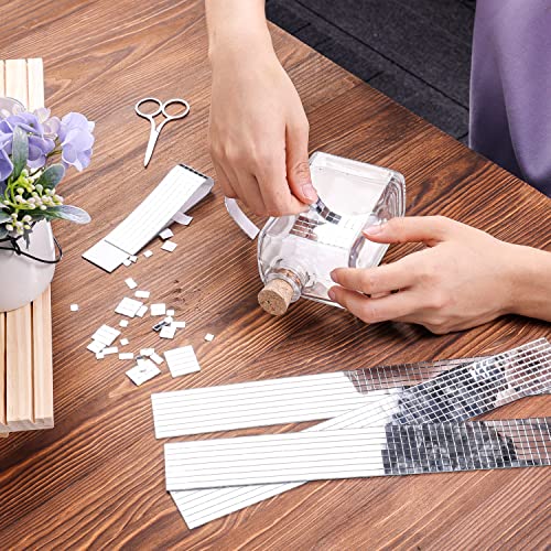 PP OPOUNT 4720 PCS Disco Ball Tiles, 5 x 5 mm Self-Adhesive Mirror Tiles for DIY Disco Balls, Mini Glass Tiles for Art Collage, Indoor Outdoor Craft Decoration(Silver) - Image 5