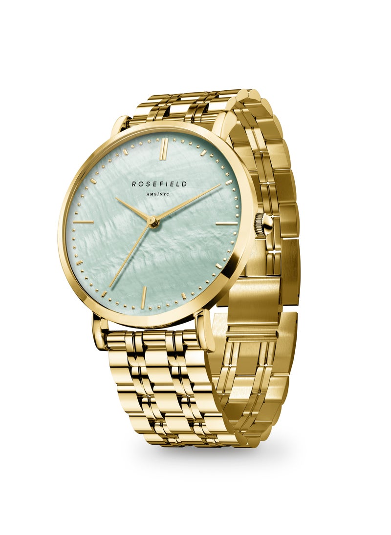 RoseField Rosefield Upper East Side Green Pearl Gold Women Watch - UGGSG-U37  - Image 2