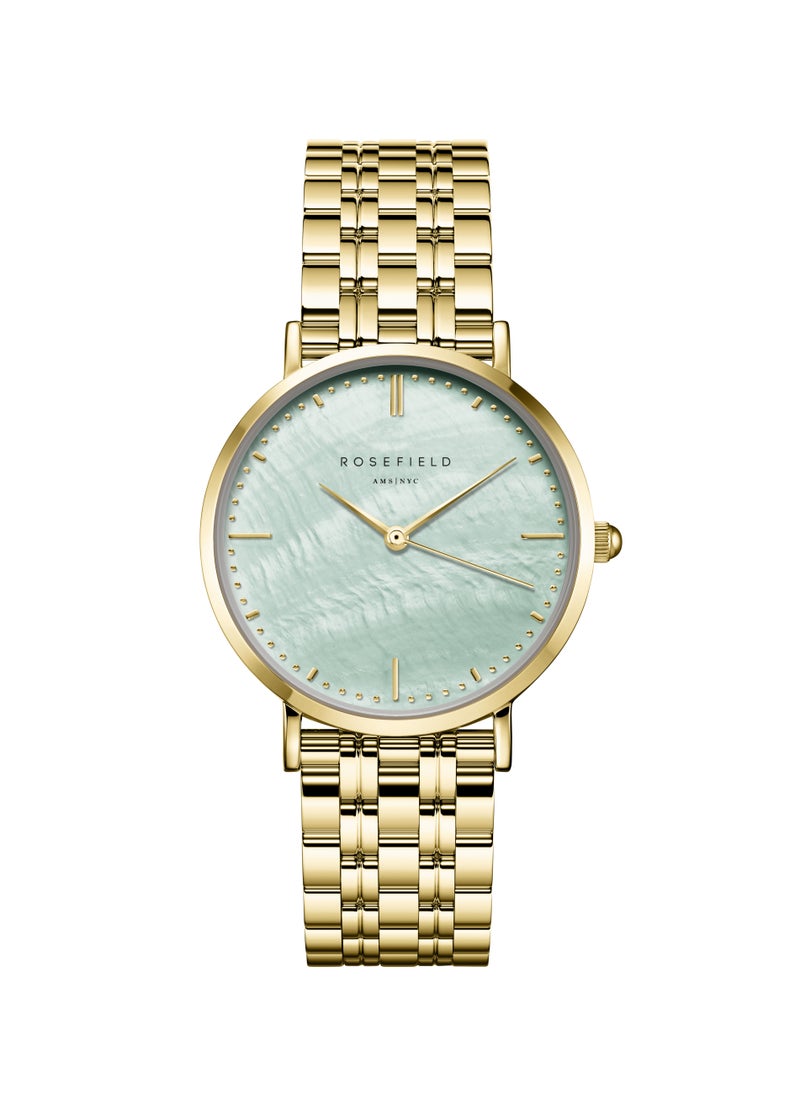RoseField Rosefield Upper East Side Green Pearl Gold Women Watch - UGGSG-U37  - Image 1