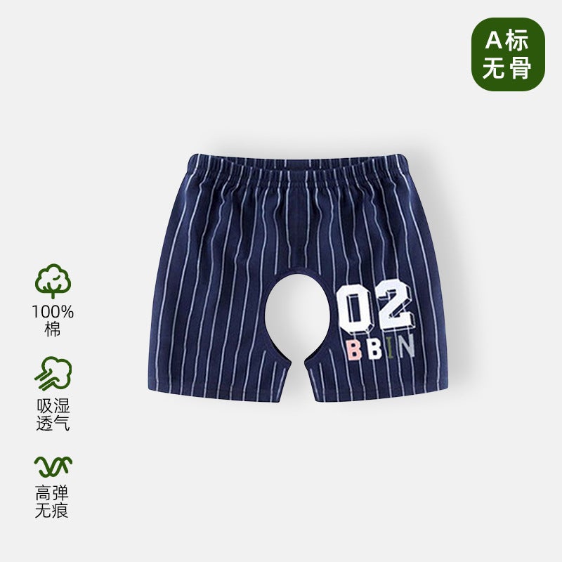 Cotton Boys' Summer Shorts – Knee-Length Animal Print Toddler Pants - Image 1