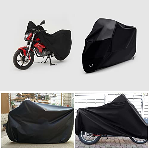 LIHAO Waterproof Motorcycle Cover Shelter Rain UV All Weather Protection 190T - Image 5