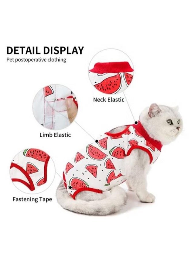 Cat Recovery Suit, Cat Recovery Suit for Abdominal Wounds or Skin Diseases, After Surgery Wear Anti Licking Wounds, Breathable E-Collar Alternative for Cats and Dogs M - Image 2