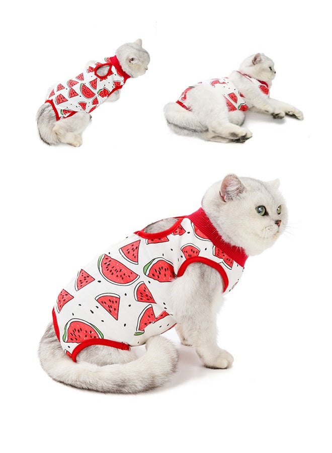 Cat Recovery Suit, Cat Recovery Suit for Abdominal Wounds or Skin Diseases, After Surgery Wear Anti Licking Wounds, Breathable E-Collar Alternative for Cats and Dogs M - Image 1