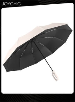 Joychic Ring Buckle Umbrella Automatic Folding Umbrella Strong Lightweight 10 Ribs Portable Travel Umbrella for Rain for Outdoor  - Image 3