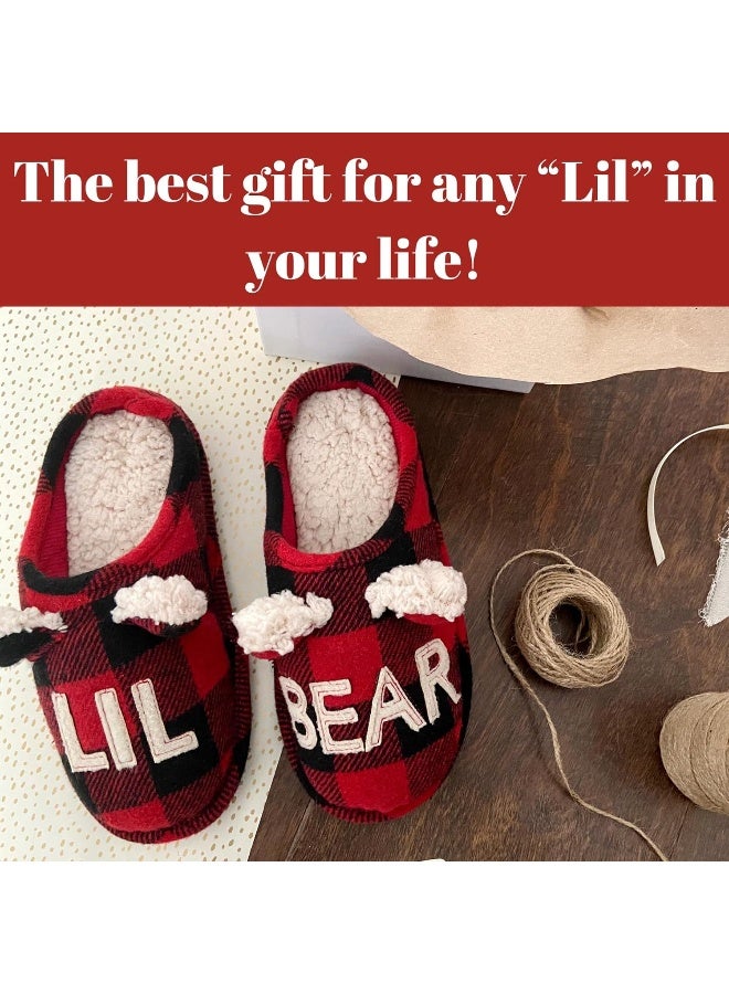 Dearfoams Unisex-Child Matching Family Toddler Lil Baby Bear Slipper - Image 4