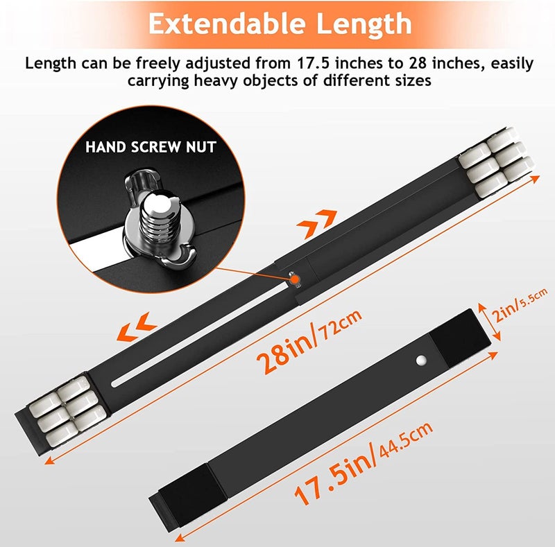 MEZON Furniture Lifter Mover Adjustable Furniture Roller Heavy Duty Appliance Mover Cart Furniture Movers for Washing Machines Refrigerators Dryers and Heavy Objects Multi Color - Image 2