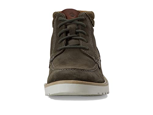 Clarks Men's Barnes Mid Oxford Boot, Dark Grey Suede, 8.5 Medium US - Image 2