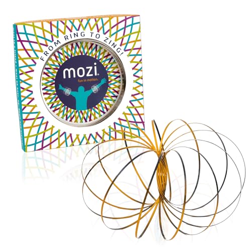 Mozi Geometric Magic Flow Bracelet Easy to Use 3D Spiral Toy Spinning Bracelet for Children and Adults Black and Gold - Image 1