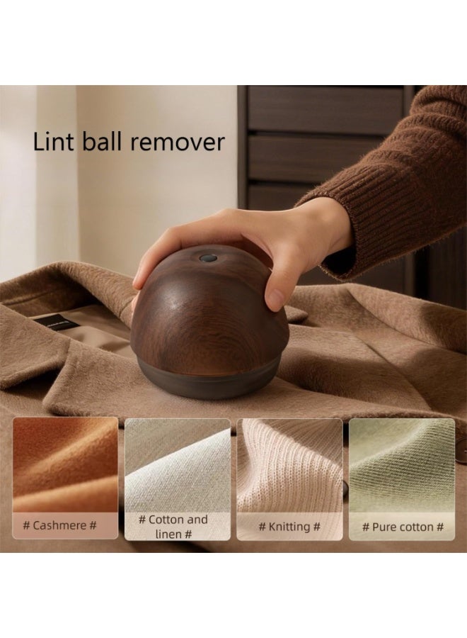 Arabest Wig remover, wood vein finish, type C refill, stainless steel blade, honeycomb net, safety lock, for cashmere, cotton and linen knitwear (brown) - Image 5