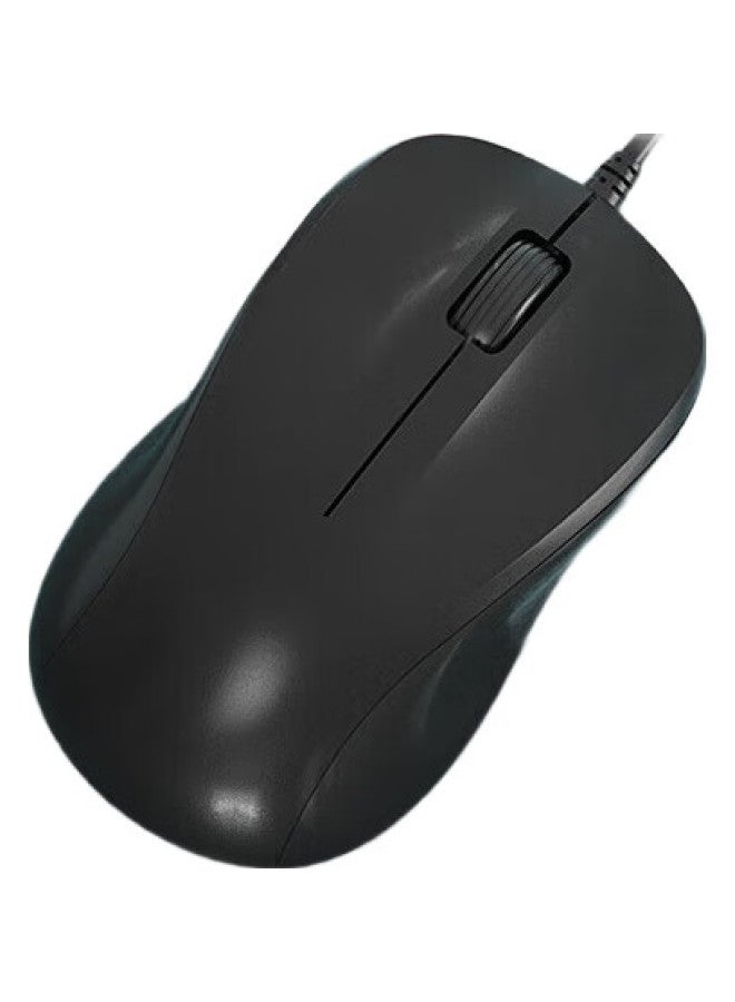 B.O.W Hangshi M136U Wired Mouse, Business Office Mouse, Quiet Comfortable Mouse, Symmetrical Mouse, Laptop Mouse, Black - Image 2