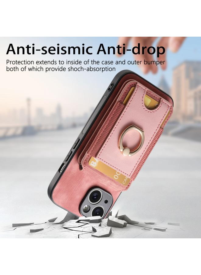 Zaboon Case For iPhone 13 Pro Retro Splitable Magnetic Stand Card Bag Leather Phone Case - Image 4
