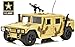 Lollipop United States Army Friction Powered Military Humvee Toy 116 Scale Model Armored Car Utility Vehicle wLightsSounds - Image 2
